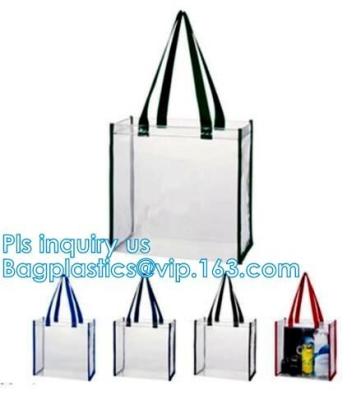 Κίνα η bag&luxury τσάντα εγγράφου αγορών λαβών, PVC απλή κατάλληλη στεφανών καλλυντική τσάντα φερμουάρ λαβών σαφής, παπούτσια τοποθετεί τη λαβή σχοινιών σε σάκκο προς πώληση