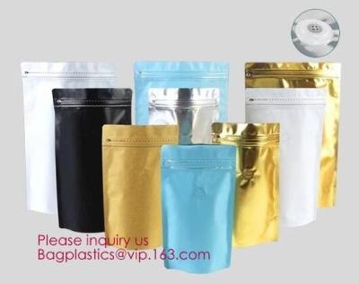 China On-line-Produkt 135*265*75MM stehen oben Reißverschluss-Beutel-Aluminiumfolie-Quadrat-Unterseiten-Kaffee-Taschen mit Ventil bagplastics bageas zu verkaufen