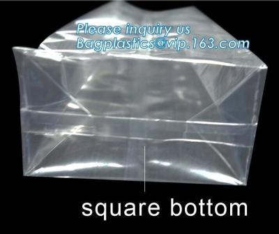 China Small Cello Party Transparent Plastic Food Customized opp square block bottom bags for candy packing,bottom opp plastic for sale