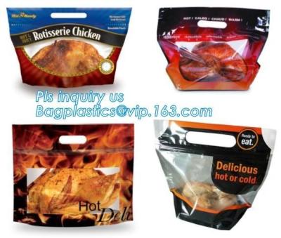 China Hot roast chicken bag/hot roast plastic packaging bag for duck,chicken,fish, Fried Chicken Packaging Clear Microwaveable for sale