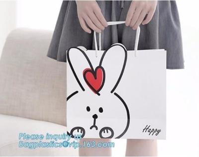 China Eco Friendly Retail Packaging Pink Paper Bag Gold Embossed Logo Gift Shopping for sale