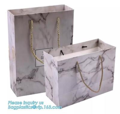 China Paper Fashion Luxury Paper Packaging Bag With Handle Bags Carrier for sale