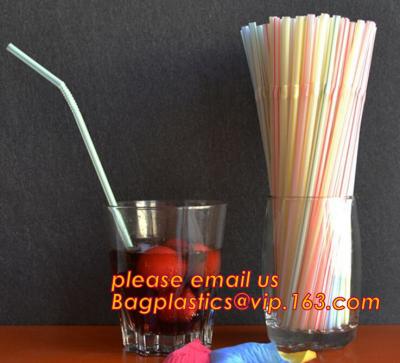 China PP plastic red and white stripe straight drinking straw,manufacturer wholesale cheap custom disposable clear PP plastic for sale