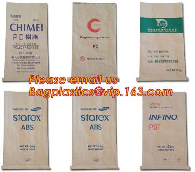 China Custom Logo Kraft Paper Three Composite Newest Paper Bag PP Woven Inner Bags for Packing,feed bags,woven bag waterproof for sale