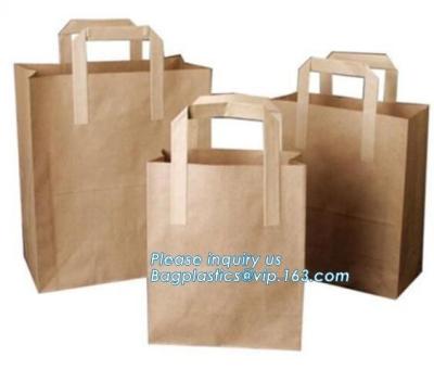 China bolso del acondicionamiento de los alimentos del pan del baguette del pan del papel de Kraft, calidad superior Logo Paper Bags de encargo, bolsas de papel del embalaje del pan en venta