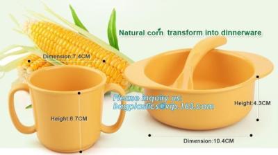 China Biodegradable Eco Friendly Dinnerware PLA Bowl , PLA Fruit Salad Bowl Healthy Children for sale