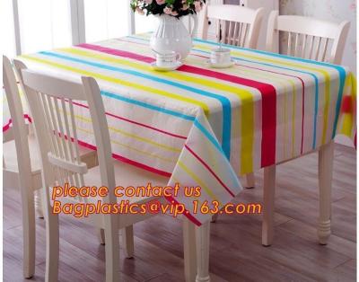 China Table cloth PVC non-woven cloth waterproof cloth mat oil proof plastic tablecloth table clothdigital printed printed pvc for sale