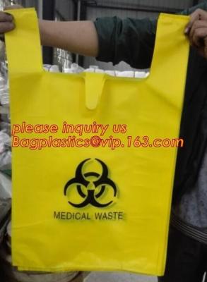 Κίνα μίας χρήσης τσάντα Biohazard απορριμάτων αποβλήτων νοσοκομείων ιατρική, τσάντα eco PE biohazard, βιολογικά επικίνδυνη τσάντα απορριμάτων, bagplastics, τσάντα προς πώληση