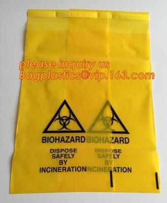 China Extra large capacity biohazard drawtape trash bag interleaf coreless roll plastic garbage bag for hospital use, Industri for sale