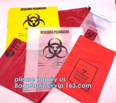 China Biohazard Specimen Bag Autoclavable Biohazard Bags, Customized Autoclave Bag, Oversize Super-Thick Film Autoclavable Bio for sale