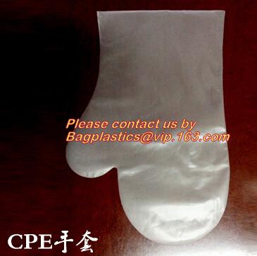 中国 多手袋、浮彫りにされた、優れた投げられたポリエチレン（CPE）は、自由な、中型、明確な食糧準備の手袋、安全保護を粉にする 販売のため