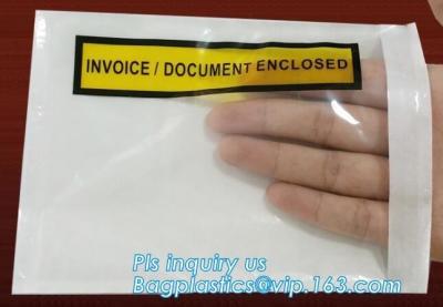 China Clear Adhesive Back, Packing List / Shipping Label Envelope Pouches, seal envelope courier bag express custom mailing ba for sale