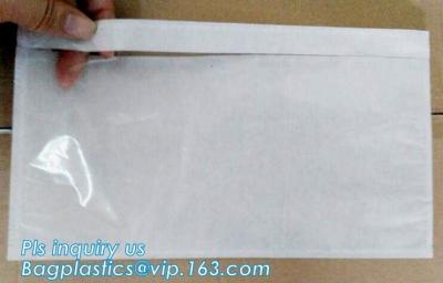 China TNT DHL shipping packing list document envelopes, packing list padded envelope, tamper proof express use plastic packing for sale