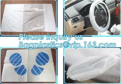 China Disposable plastic car seat cover universal, Industrial Disposable Wipes Synthetic Leather Car Seat Cover Synthetic Leat for sale