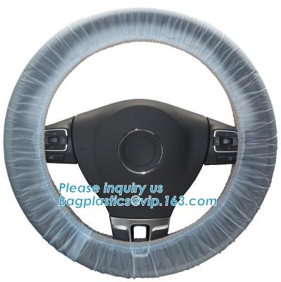 China steering wheel 5 in 1 clean kits Disposable seat cover disposable steering wheel cover disposable gear shift cover dispo for sale