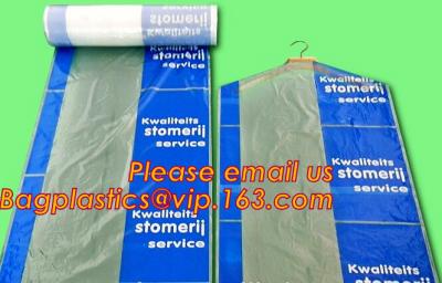 China Garment Cover Clear Dry Plastic Laundry Bags Disposable Garment Custom Poly for sale