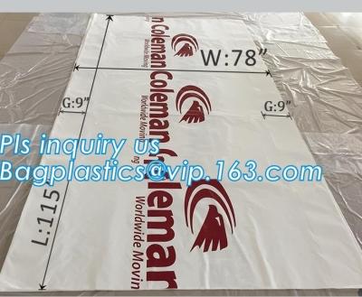 China top covers clear plastic window covers printed pallet covers, Jumbo PE Plastic Type Reusable Pallet Cover, Gusseted Side for sale