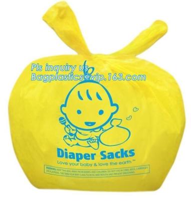 China Nappy Sacks Baby Diaper Bags Scented Baby Nappy Sacks  With Tie Hand for sale