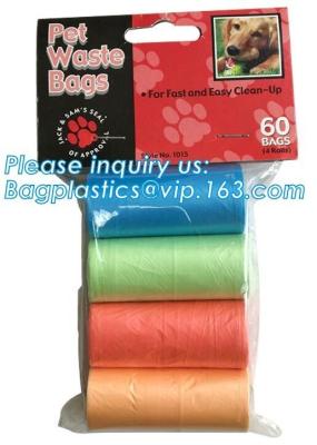 China biodegradable dog poop bags/dog waste bags with dispenser, Dog Waste Bags with Dispenser and Leash Clip/Pet waste bag for sale