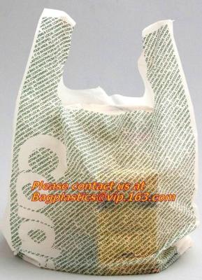 China HDPE 100% virgin material transparent, t-shirt bags on roll, plastic t-shirt bags vest bag for sale