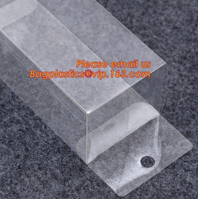 China Caja del envase de plástico de la caja del teléfono móvil, pequeña caja transparente plástica rectangular de la prenda impermeable plegable de encargo/Plas claros en venta