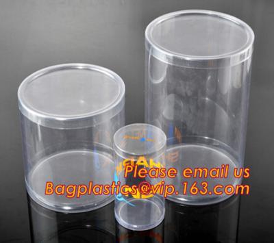 China round plastic tube,clear plastic round pet tubes,soft food grade PET round tube box for sale