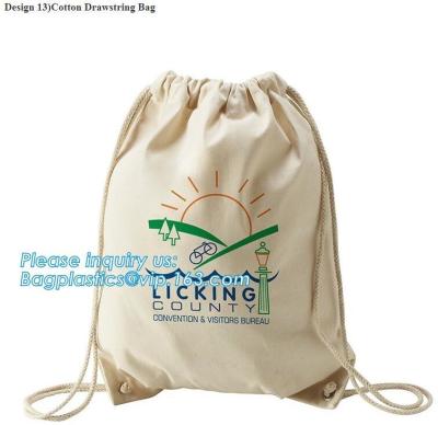 Chine Sac quotidien recyclable à la mode fait sur commande de lavage de blanchisserie de coton d'utilisation, grand bagea imprimé de bagplastics de sac de blanchisserie d'hôtel de coton à vendre