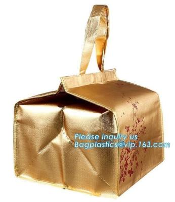 China thermal insulation food distributed delivery Bag by scooter or motorcycle,office cooler lunch bags with bottle holder for sale