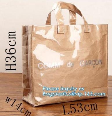 China La bolsa de asas para hacer compras, bolso durable del tyvek de la moda, productos vendedores superiores Du Pont Tote Tyvek Bags de papel del papel de Tyvek y de Kraft en venta