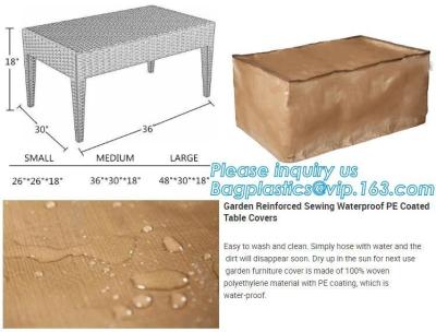 중국 우븐 커버 105x500cm, 정원은 방수 페이 코팅된 상덮개, 직조 폴리에스터 천 야외 탁자 Ｓ를 바느질하는 것 보강했습니다 판매용