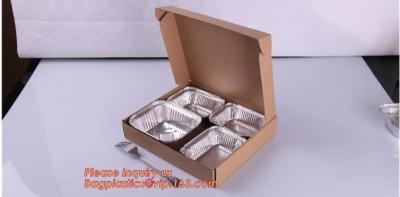 China Disposable Golden Square Aluminium Foil Container For Food Packaging,Rectangular Aluminium Foil Food Container, Airlines for sale