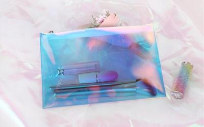 China Eva Clear Vinyl Makeup Cosmetic Bag , Cosmetic Travel Bag Promotional for sale