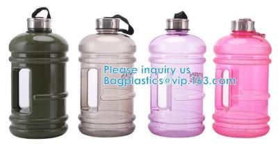 China Water Bottles Fitness Gym Sports Jug Big Capacity Plastic eco friendly Water Bottle with Straw Drinking for sale