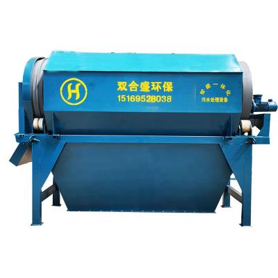 China Building Material Shops Rotary Natural Mineral Mineral Filtration System Water Solid-Liquid Separation Plant Micro Filter Drum Filtration Machine for sale