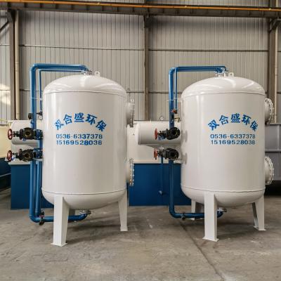 China Building Material Shops Industry Automatic Sewage Backwash Paint Quartz Sand Filter Activated Carbon Epoxy Coated Filter for sale