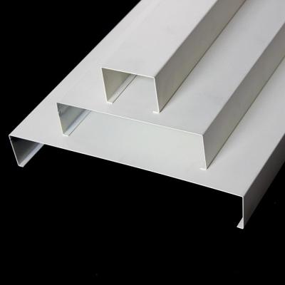 China Powder Coated U15, U85, U135 Aluminum Strip Suspension Ceiling For Shopping Mall for sale