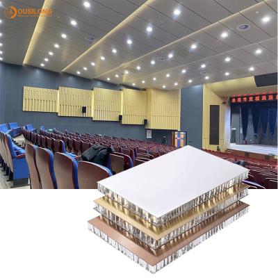 China Fireproof Interior Wall Aluminum Honeycomb Panel Aluminium Architectural Tiles Tegular for sale