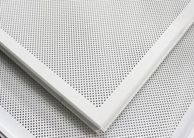 China Soundproof Perforated Lay In Ceiling Tiles Floating / 2x2 Ceiling Panels For hall decoration for sale