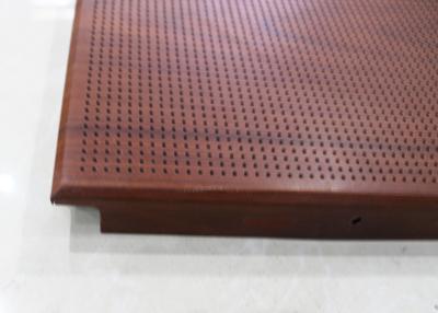 China Architectural Drop Acoustic Ceiling Tiles Perforated Metal False Ceiling With Powder Coating for sale