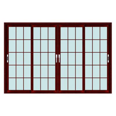 China Modern 90's Aluminum Aluminum Sliding Door Thermal Break Sliding Casement Door Folding Accordion Door for sale