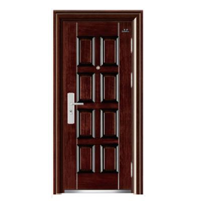 China Modern Exterior Entry Door Lasted Design Entrance Security Steel Door Exterior Steel Sheet 90mm Door for sale