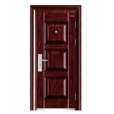 China Metal Steel Modern Residential Exterior Security Front Door Leaf 70mm Door Safe Room Door for sale