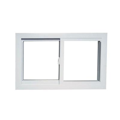 China Magnetic Grill American Design Tempered Glass Frame Vintage Window Slider Style Horizontal Sliding Window for sale