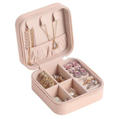 China Jewelry Packaging Travel Jewelry Box Lightweight And Easy To Carry Small Jewelry Box For Earrings Rings Necklace Bracelet for sale