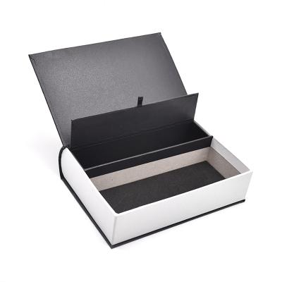 China YW-003 Recyclable Logo Black Gift Card Watch Flip Gift Box Custom Type Packaging Various Styles Packaging Boxes for sale