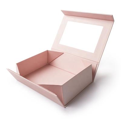 China Recyclable Flat Folding Collapsible Folding Cardboard Gift Box Box Custom Magnetic Closure Foldable Boxes for sale