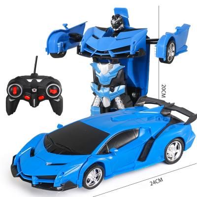 China 2022 Hot Sale Battery Operated Toy 2022 Hot Selling Induction Deformation Robot Car Children's Toy Charging Remote Control Car for sale