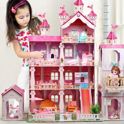 China Mini Toy Professional Factory Dolls Bus Wooden Bedroom Children's Doll Rooms for sale