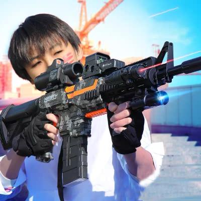 China Hot new electronic toy boys play soft gun and automatic gun M416 choke chicken eating elite toy gun boy's birthday gift for sale