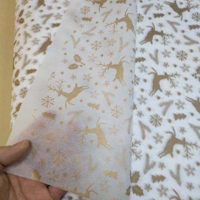 China Recyclable Tissue Paper Gift Wrapping Silk Custom Logo Printed 17gsm Wrapping Tissue Paper Print For Clothes for sale